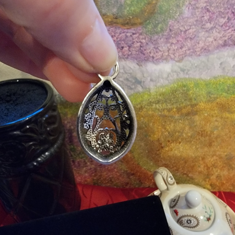 Grace Adele Teardrop Pendant With Rhinestone - image 7